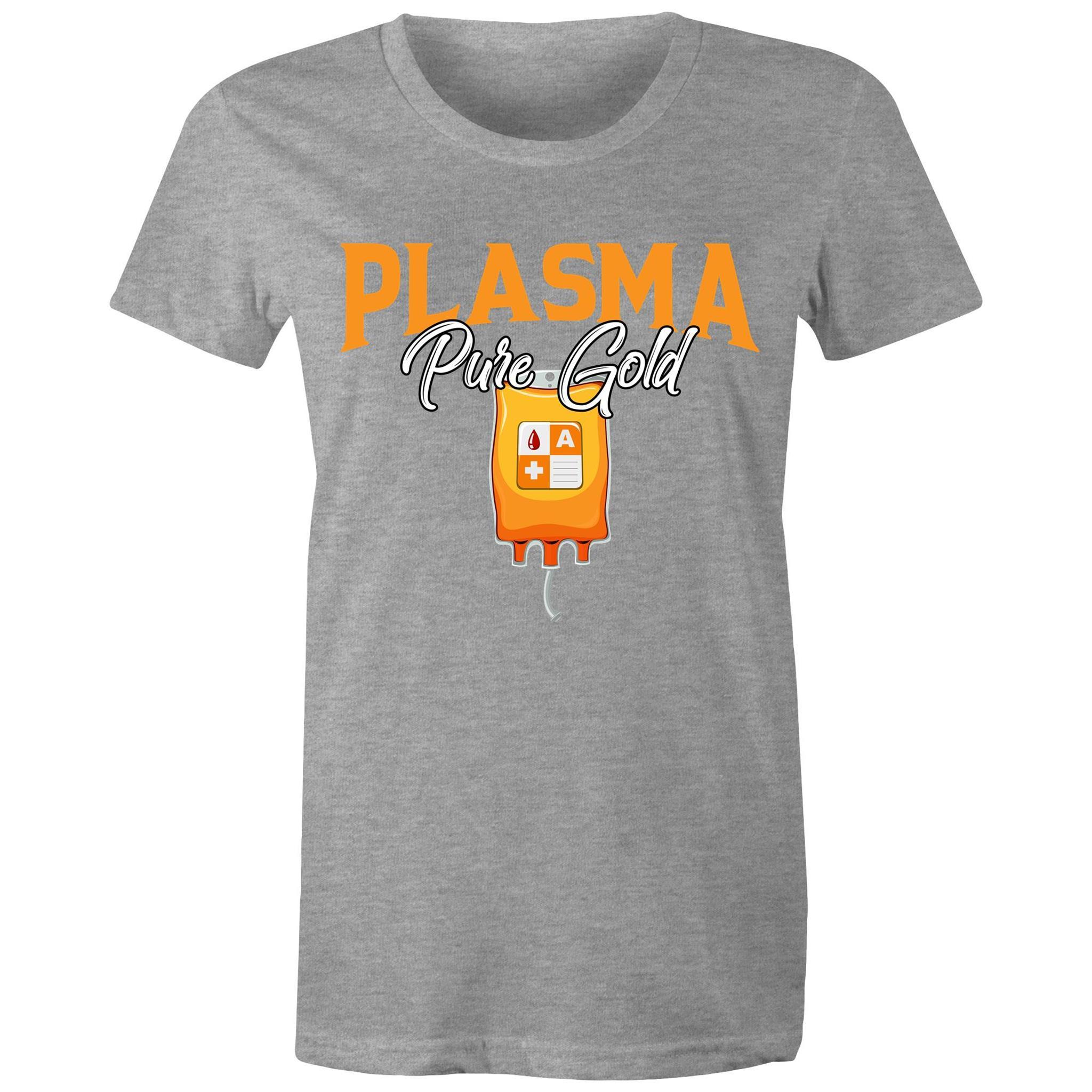 Plasma Pure Gold - Women's Maple Tee - Blood Donation Tees