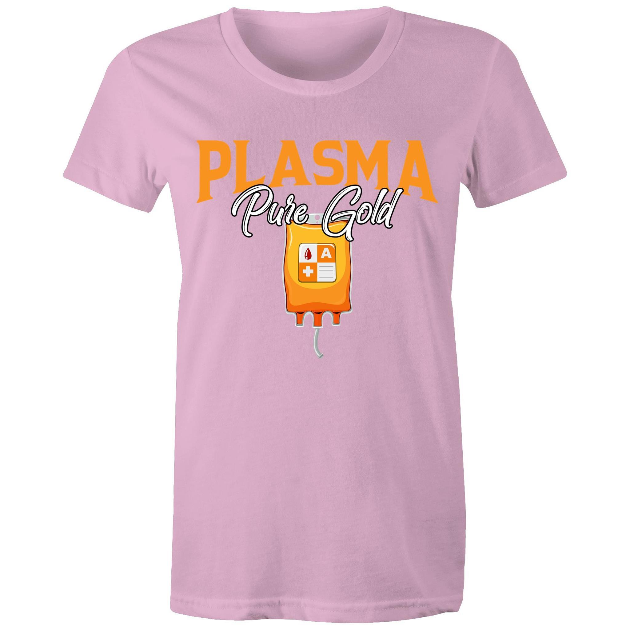 Plasma Pure Gold - Women's Maple Tee - Blood Donation Tees