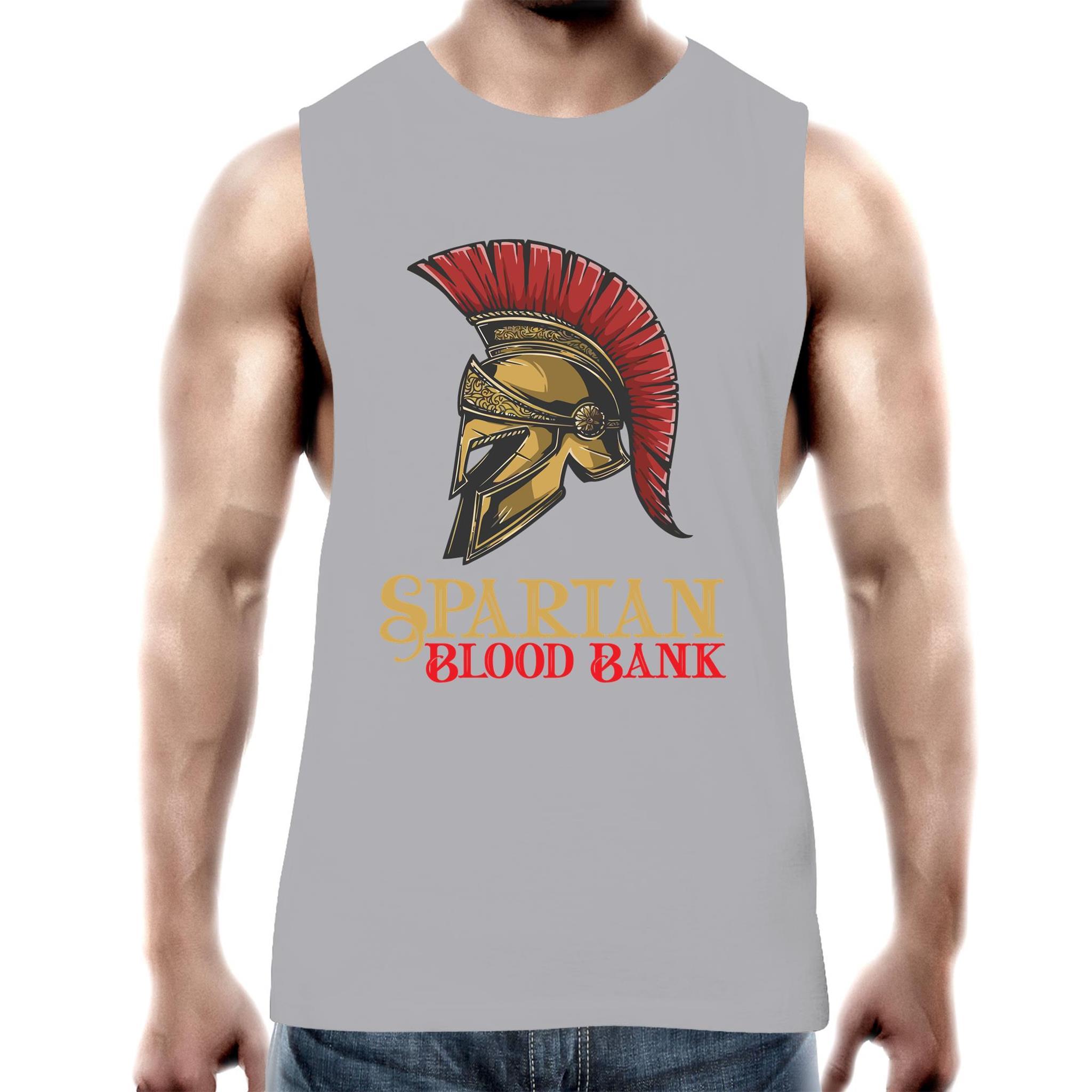 Spartan Bloodbank - Men's Tank Top Tee - Blood Donation Tees