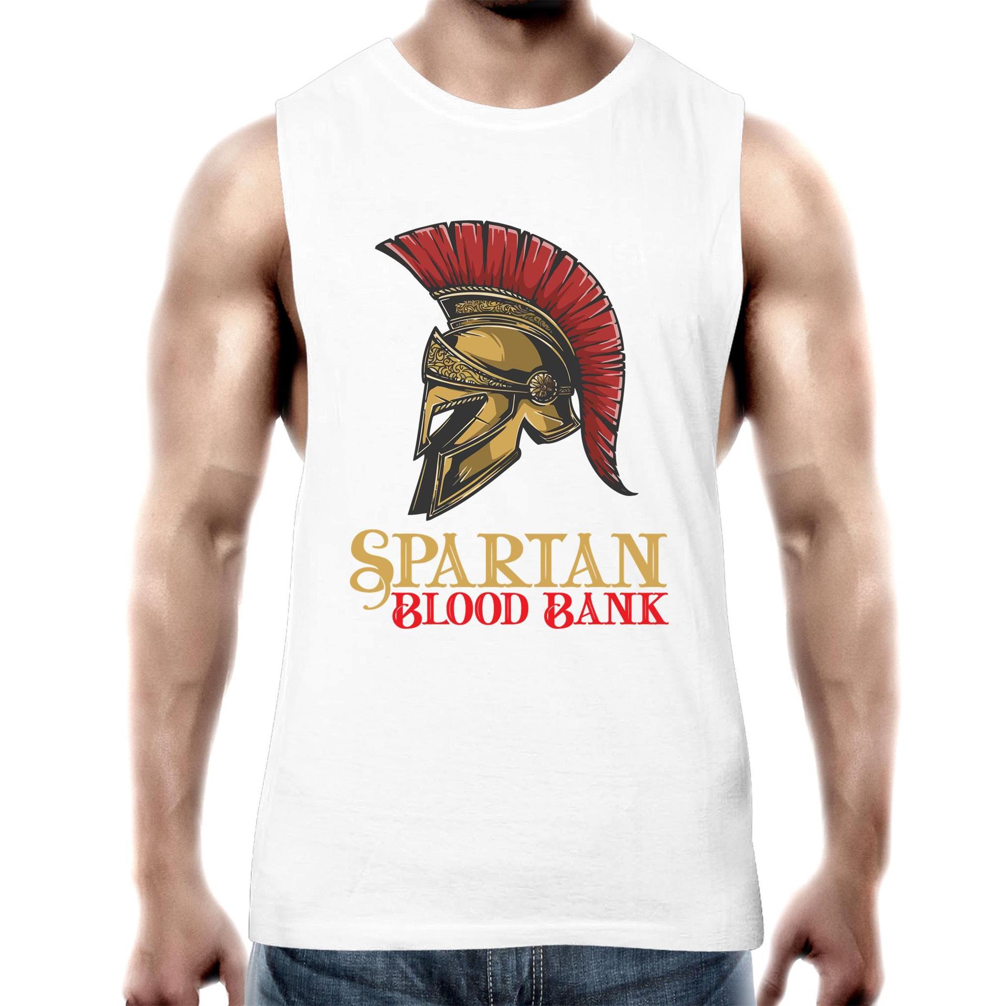 Spartan Bloodbank - Men's Tank Top Tee - Blood Donation Tees