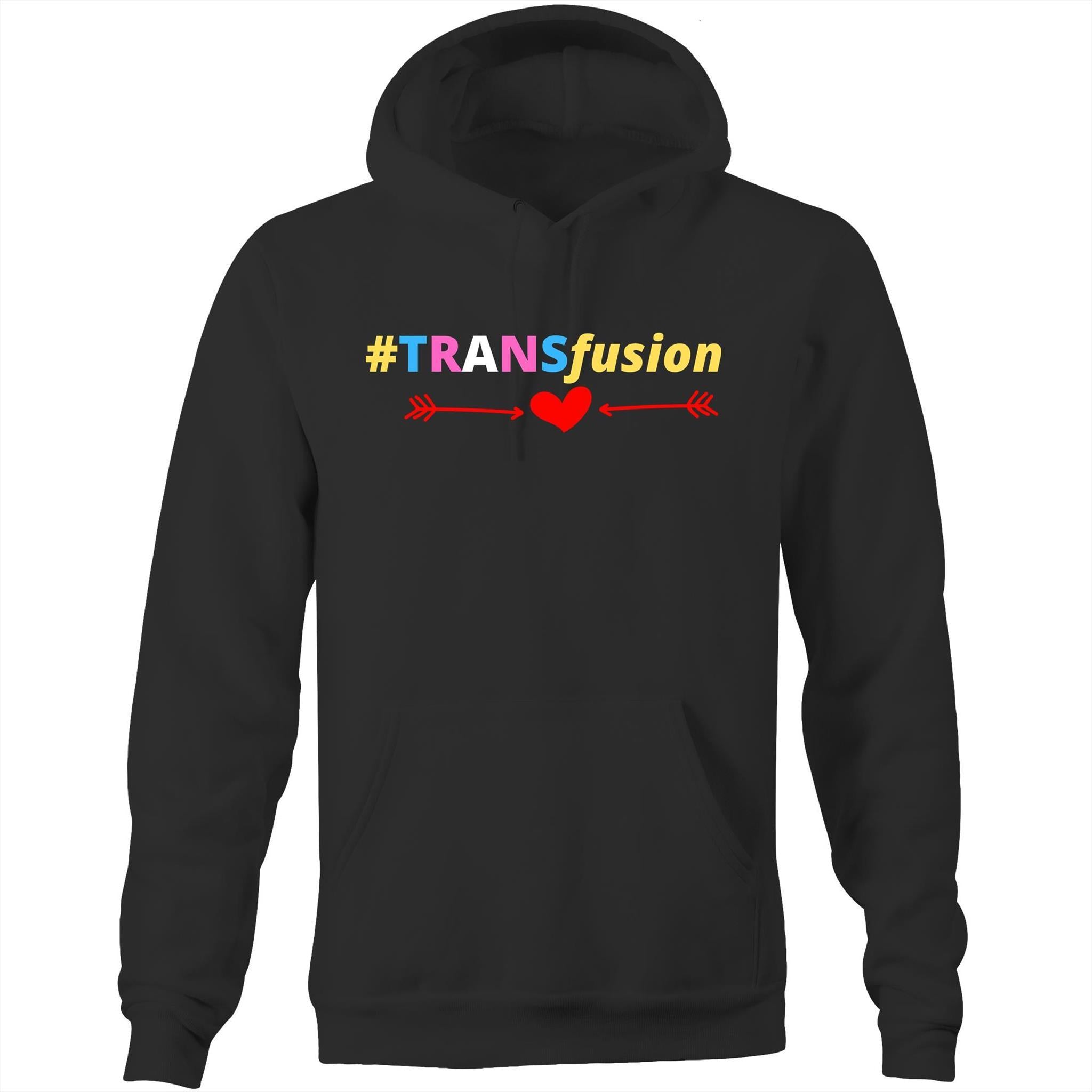 Transfusion - Pocket Hoodie Sweatshirt - Blood Donation Tees